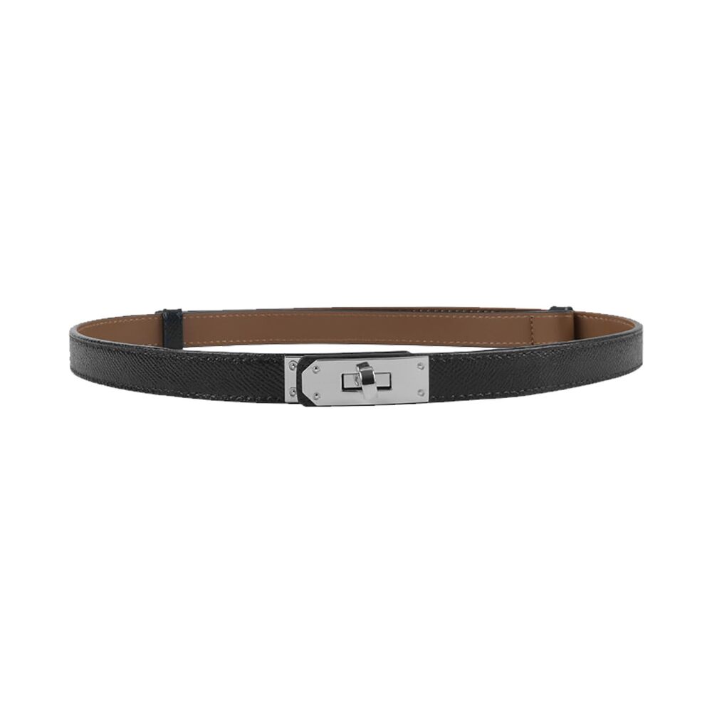 1353 Women's Skinny Leather Belt With Adjustable Turn-lock Buckle- Ideal